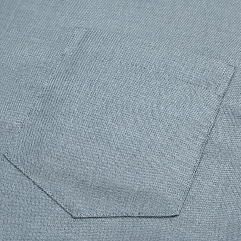 ROMON Men's Wool Blend Business Casual Long Sleeve Shirt