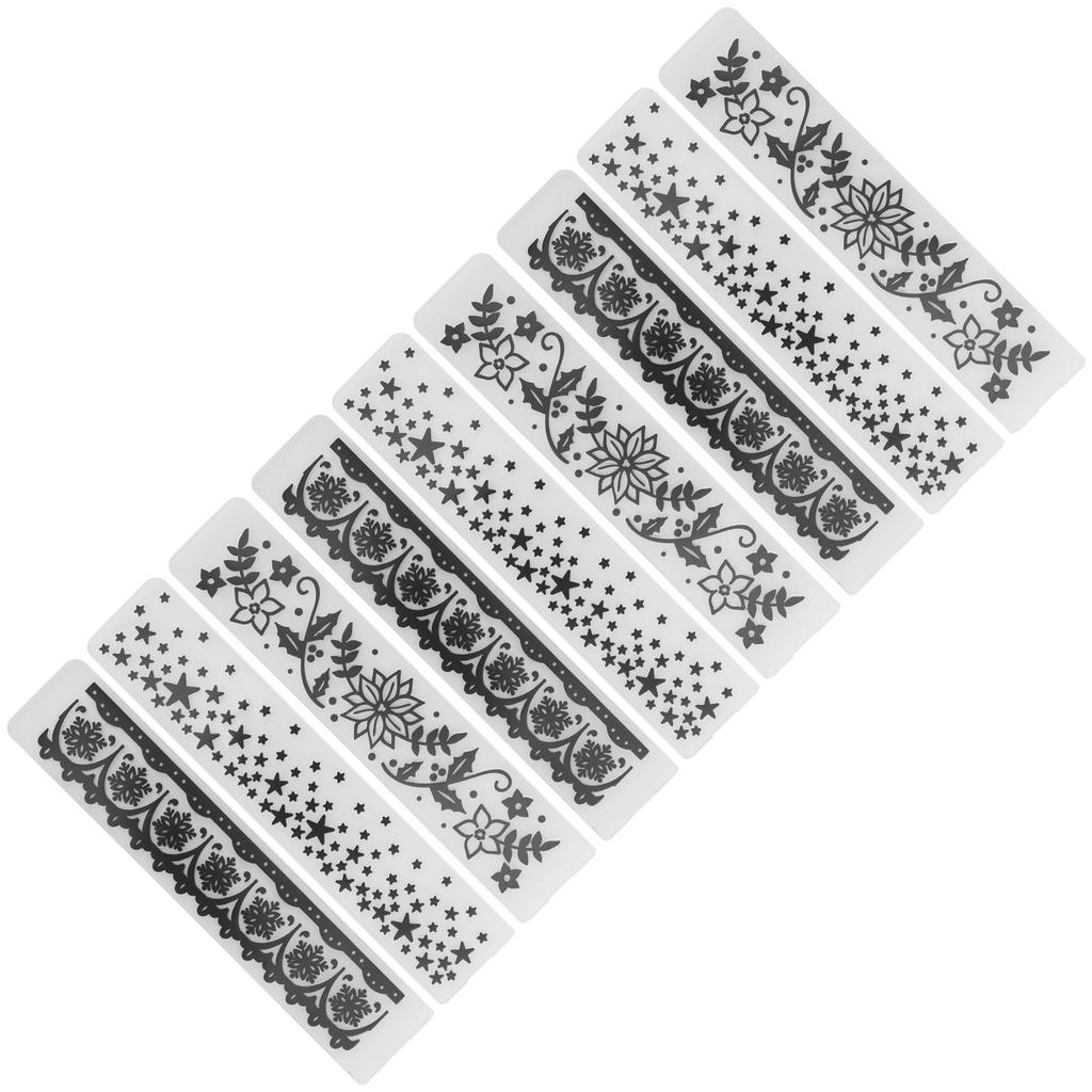 9Pcs Embossing Folder DIY Plastic ConcaveConvex Embossed Template Paper Crafts for Card Scrapbook