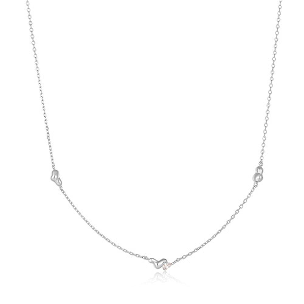 

[Worn by Jo Yuri, I-DLE s Shuhua, and Kim Ah-young] Twisted Wave Chain 925 Silver Necklace N050-02H