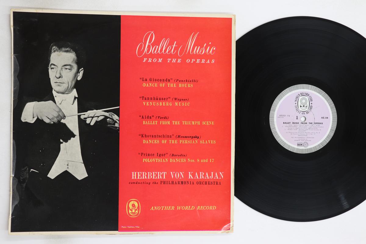 

LP Record HERBERT VON KARAJAN, PHILHARMONIA O - Ballet Music From Opera / La Giocco AZ56 WORLD RECORD CL 1962 New Zealan Classical Used