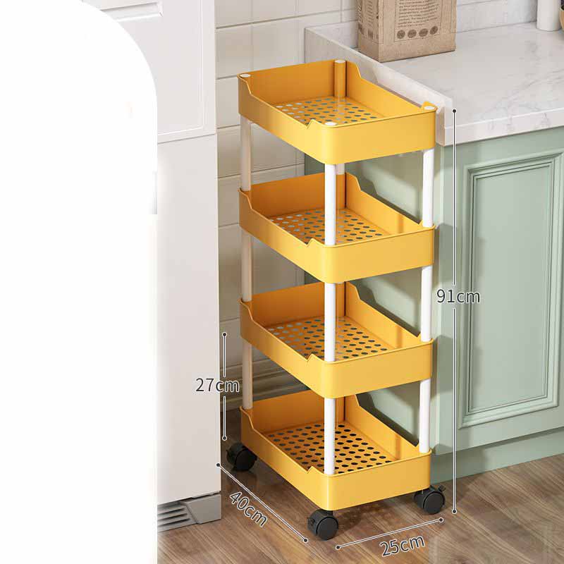 Mobile Storage Shelf Interspace Gap Shelf Kitchen Storage Shelf Bathroom Storage Rack Fridge Side Seam Finishing Rack
