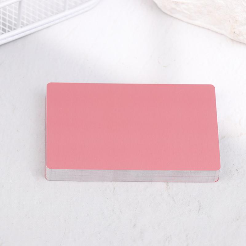 50Pcs Laser Engraving Blanks Aluminum Sheet Laser Engraving Business Card Multipurpose Diy Gift Cards
