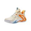 Anta Kids Air Space Comfortable Versatile Shock Absorbing Durable Low Top Basketball Shoes Kids Basketball Shoes Off-White Orange A312421106-3
