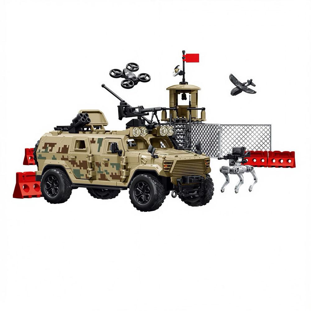 

Military Army Soldiers World War 2 Soldiers SWAT The Bomb Squad Armored Vehicle Assembly Building Blocks Bricks Toys Gift