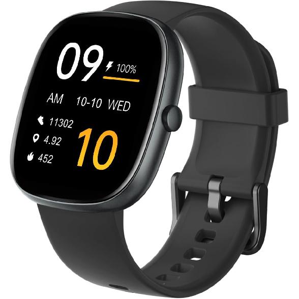 HUAKUA Smart Watches for Women Men (Answer/Make Calls), 1,85" HD Smart Watch for iPhone/Android Phones, Fitness Tracker with 100+ Sport Heart