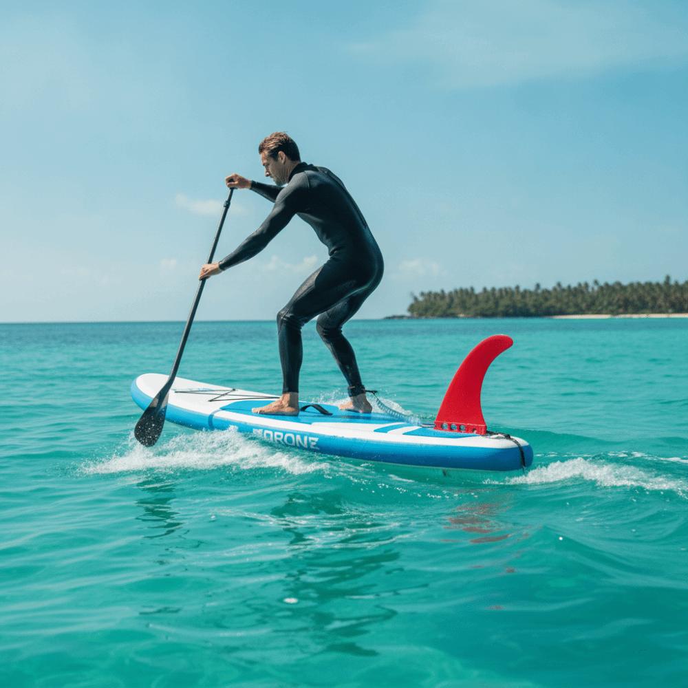 Pinne SUP a Rilascio Rapido Pinna Singola da 9 Pollici Parte di Ricambio Pinna da Surf Stand Up Paddleboard