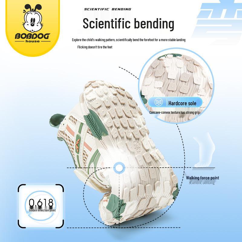 Babudou 2024 Breathable Mesh Shoes for Toddlers - Summer Sports Sneakers for Boys & Girls