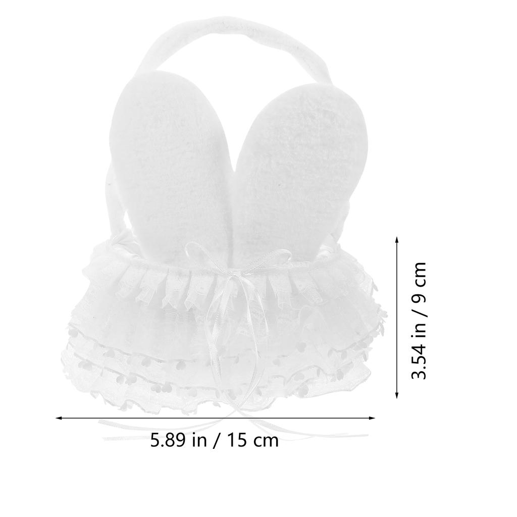 Handheld Flower Basket for Easter Party Vibrant Bunny Ear Design Ideal for Picnics Beach Events Easter Tote Basket with Sturdy