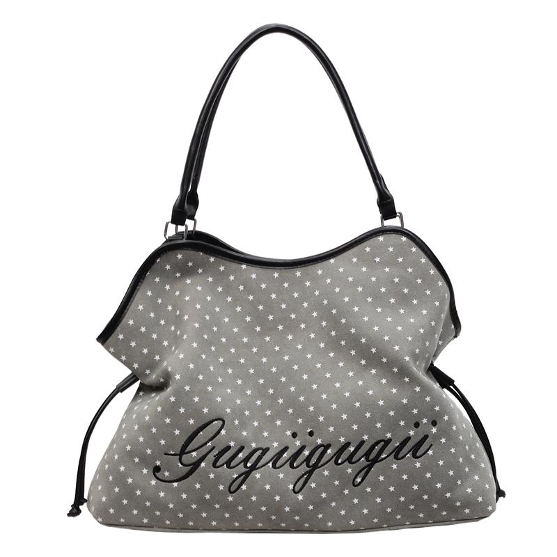 Fashi Y2K Neue Leopardenmuster-Punkte-Muster Große Kapazität Einzelne Schultertasche Niedliche Kordelzug-Schnalle Tragetasche für Damen