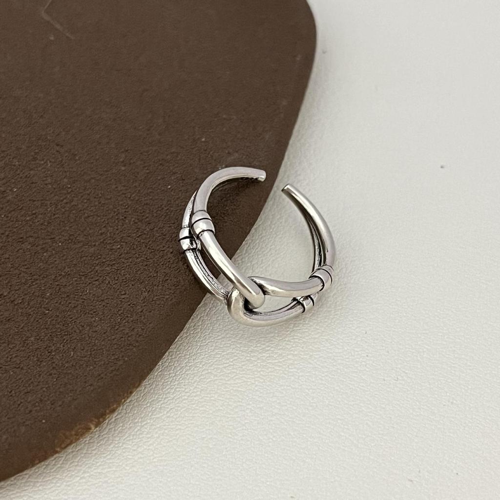 Adjustable Knot Design Open Ring – Versatile, Simple, Neutral for Everyday Wear