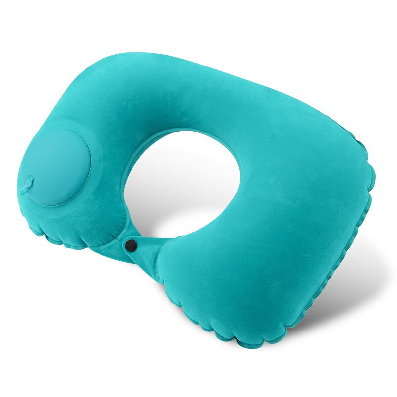 Custom Inflatable U-Shaped Travel Neck Pillow for Car & Airplane