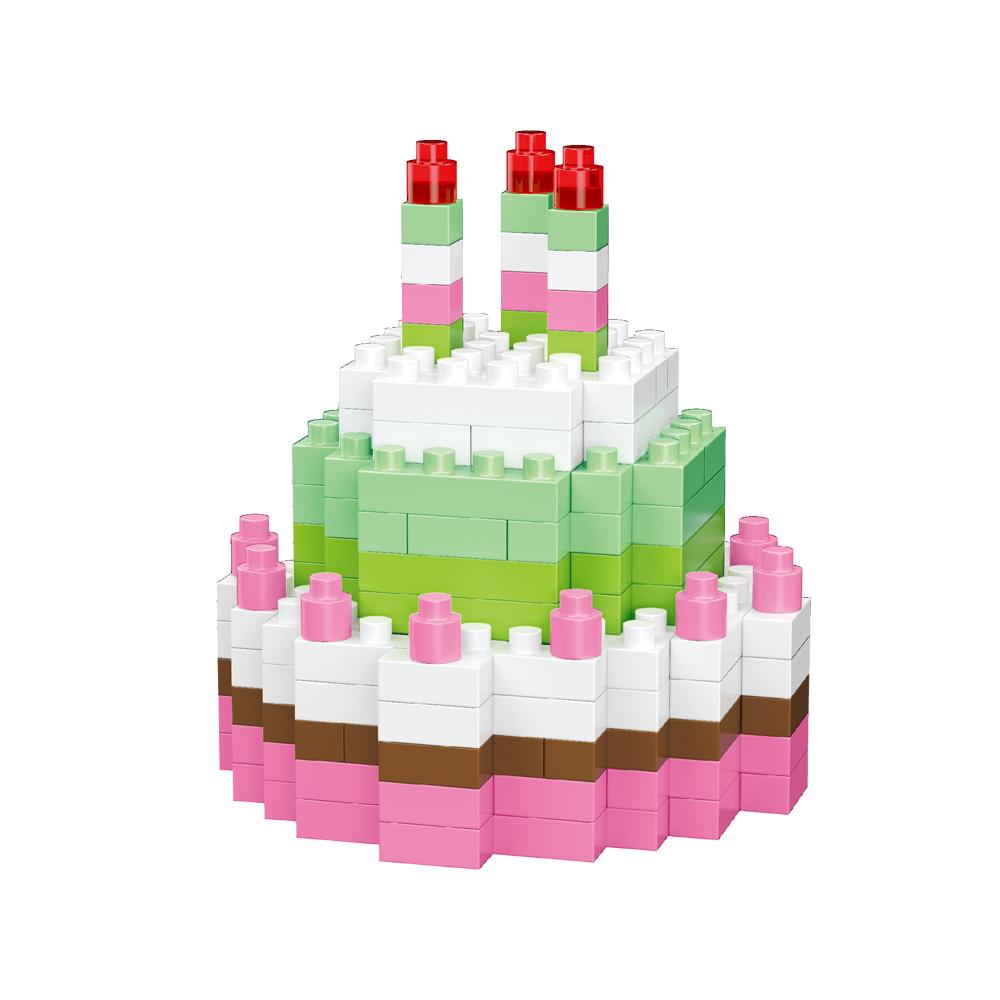 KNEW BUILT French Fries Cola Cake 16 Kinds of Colorful Foods Micro Mini Building Block Toys-Ideal for Kids' FunHoliday Gifts