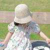 Spring Summer Children Straw Hats Outdoor Baby Sun Hat Trendy Lace Ribbon Straw Hat  for Kids