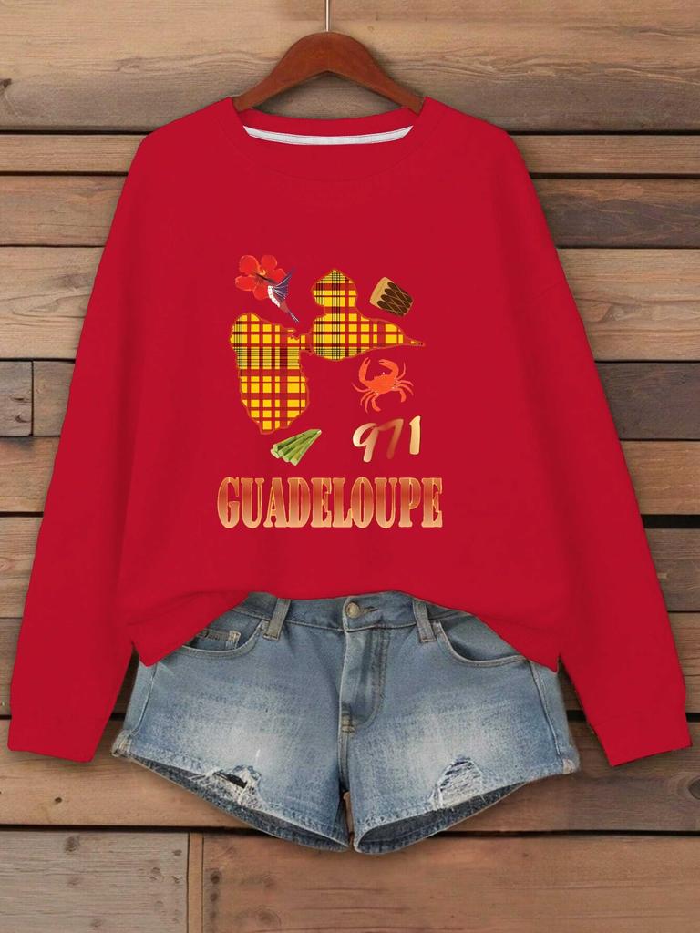 Damen Kapuzenpullover mit Print – Stilvolle & Bequeme Freizeitkleidung