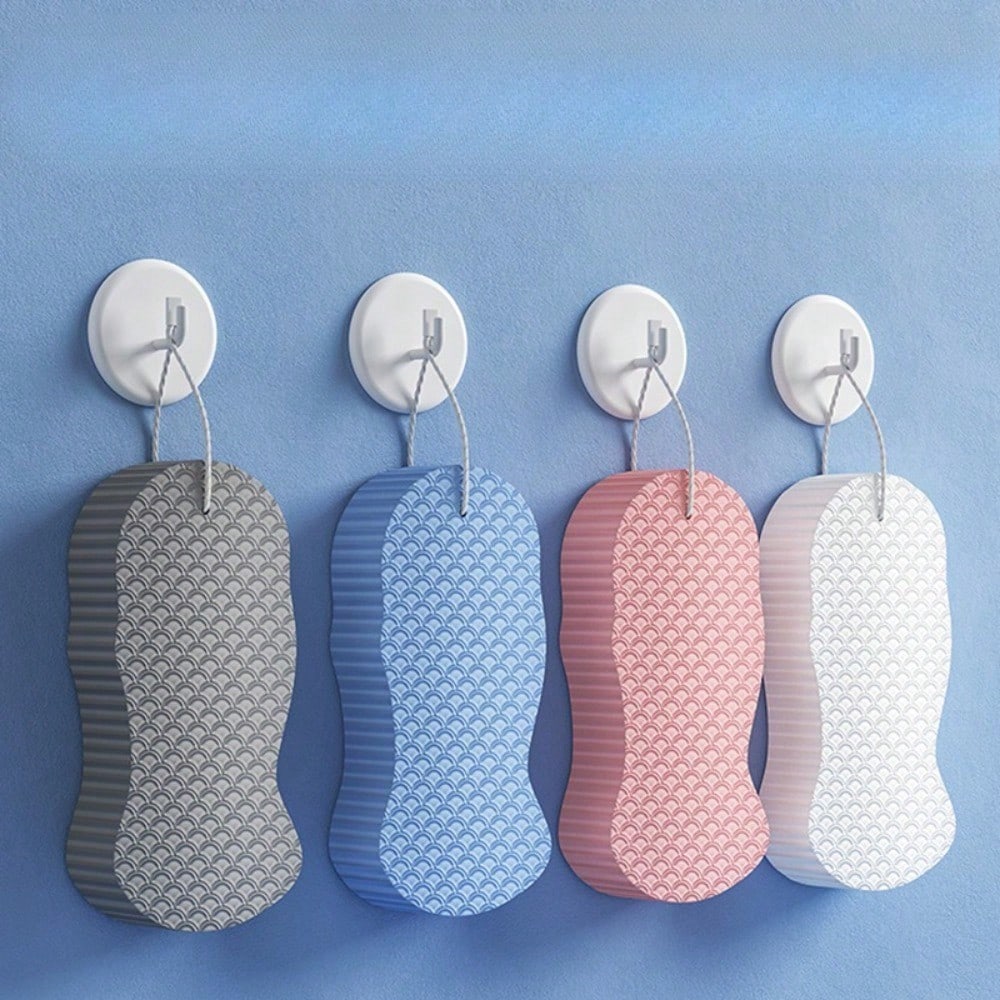 1pcs Fish Scale Pattern Three-Dimensional Bath Sponge, Painless Scrubbing Tool, Deep Cleansing Bath Sponge That Does Not Harm The Skin During Bathing