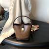 High-end Fashion Handbag Bag Women's New Autumn and Winter Retro Simple Bucket Bag Niche Diagonal Span Shoulder Bag