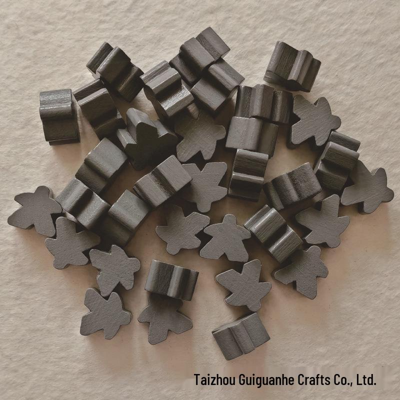 Bunte Holz-Meeple-Spielsteine für Carcassonne - Cartoon-Schachfiguren