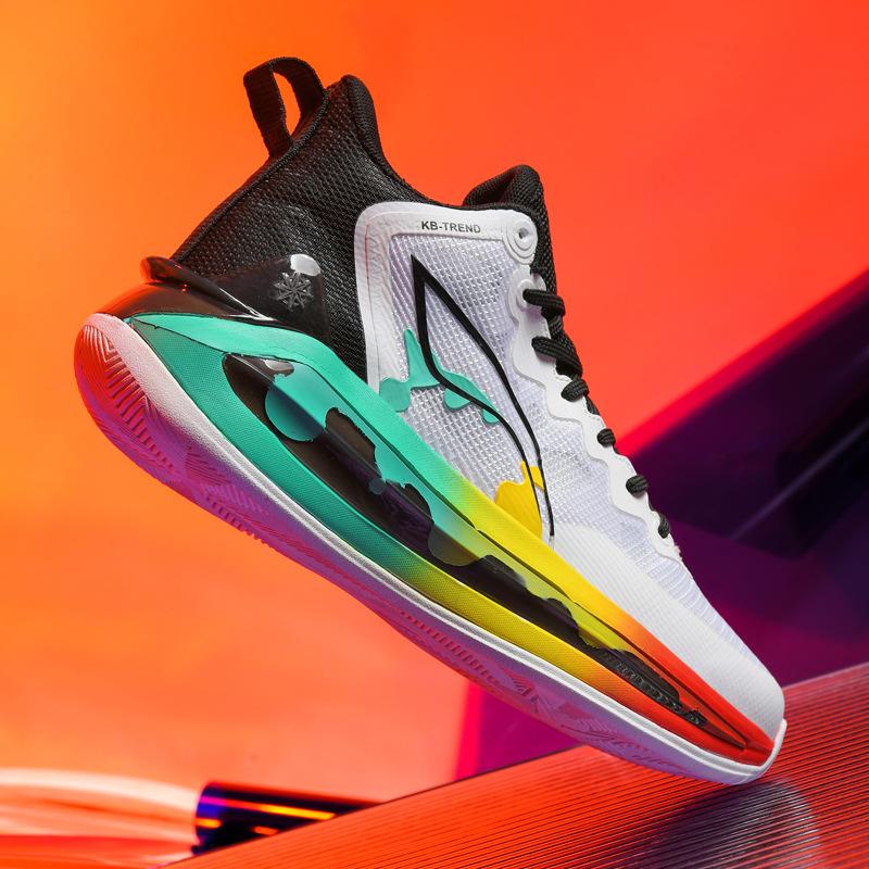 

Summer mesh breathable actual combat basketball shoes men s and women s shock-absorbing lightweight shoes non-slip wear-resistant high-top combat boot 45