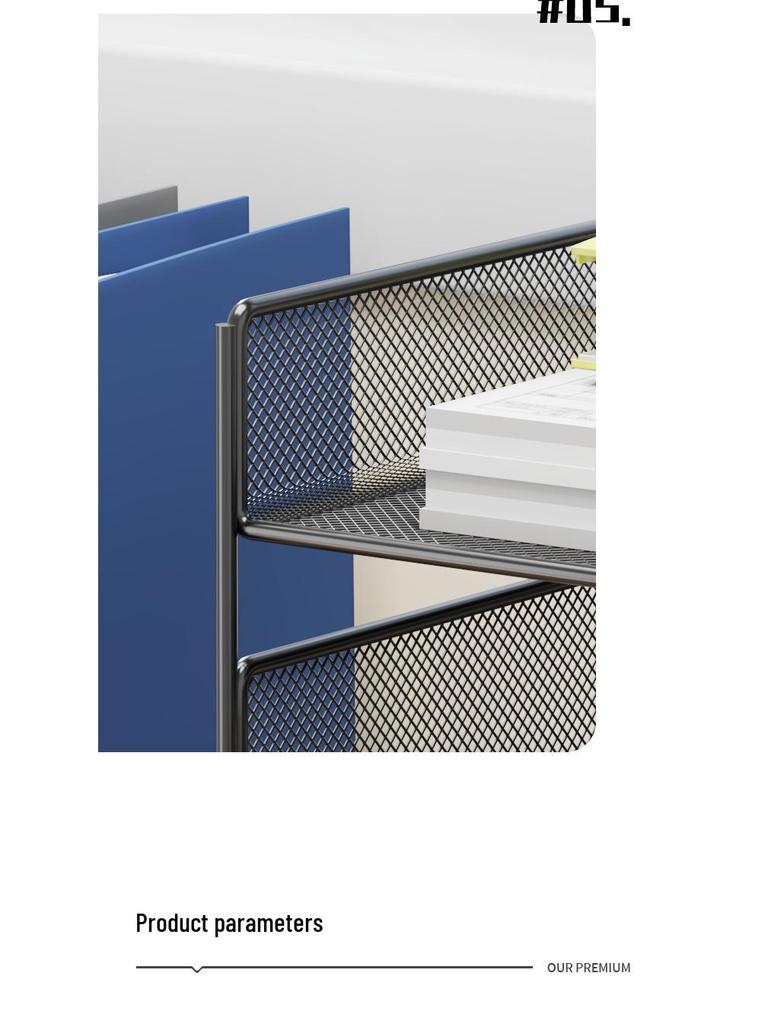 Multi-Layer Desktop File Organizer: A4 Rack & Storage Shelf for Office