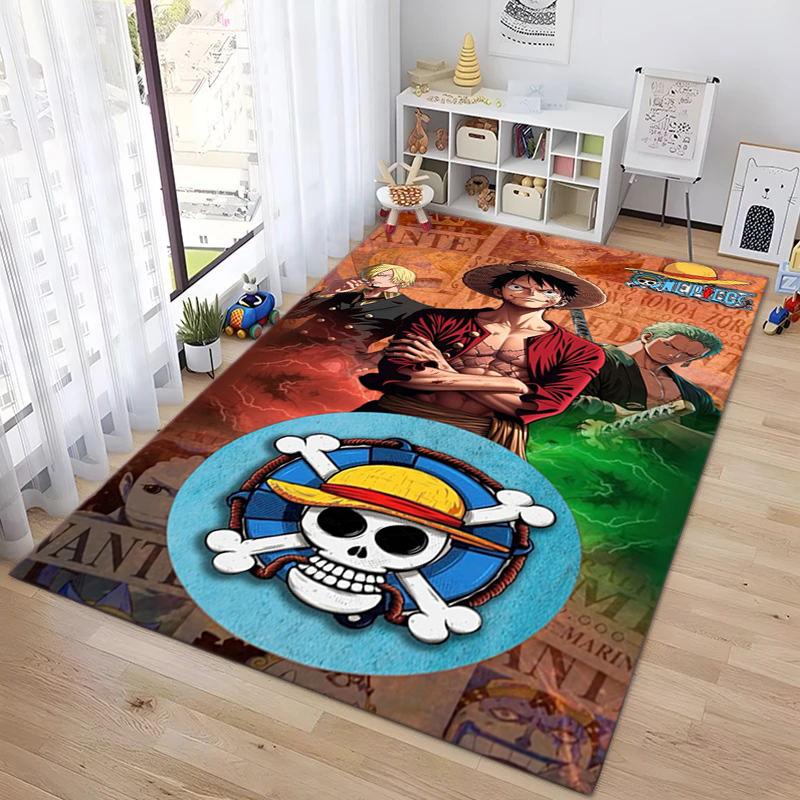 Starring the Japanese cartoon ONE PIECE Monkey D. Luffy carpet is suitable for living room and bedroom doormats office balcony decorative carpet V21