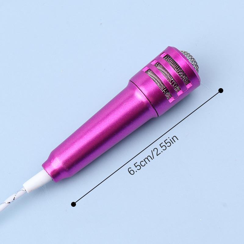 Mini Microphone 3.5Mm Portable Karaoke Mic All-In-One Earphone Stereo Wired Headphone In-Ear Headset Phone Singing Artifact