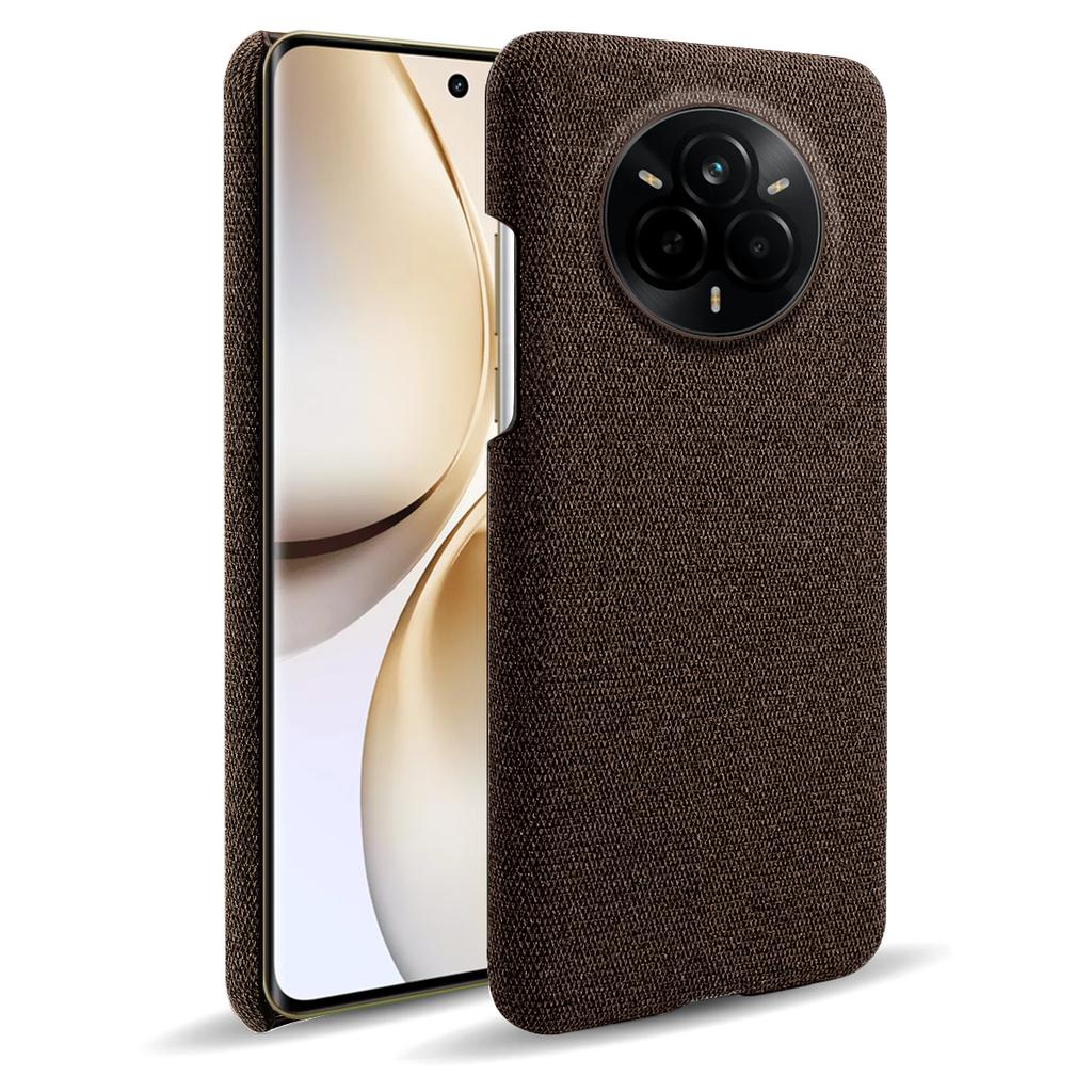 For Realme 14 Pro 5G Phone Case Cloth Texture Anti-Scratch Protective PC Back Cover