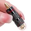 1-10Pcs New Gun Metal BANANA PLUGS 24K Gold-plated 4MM Banana Connector with Screw Lock for Audio Jack Speaker Plugs Banana Plug