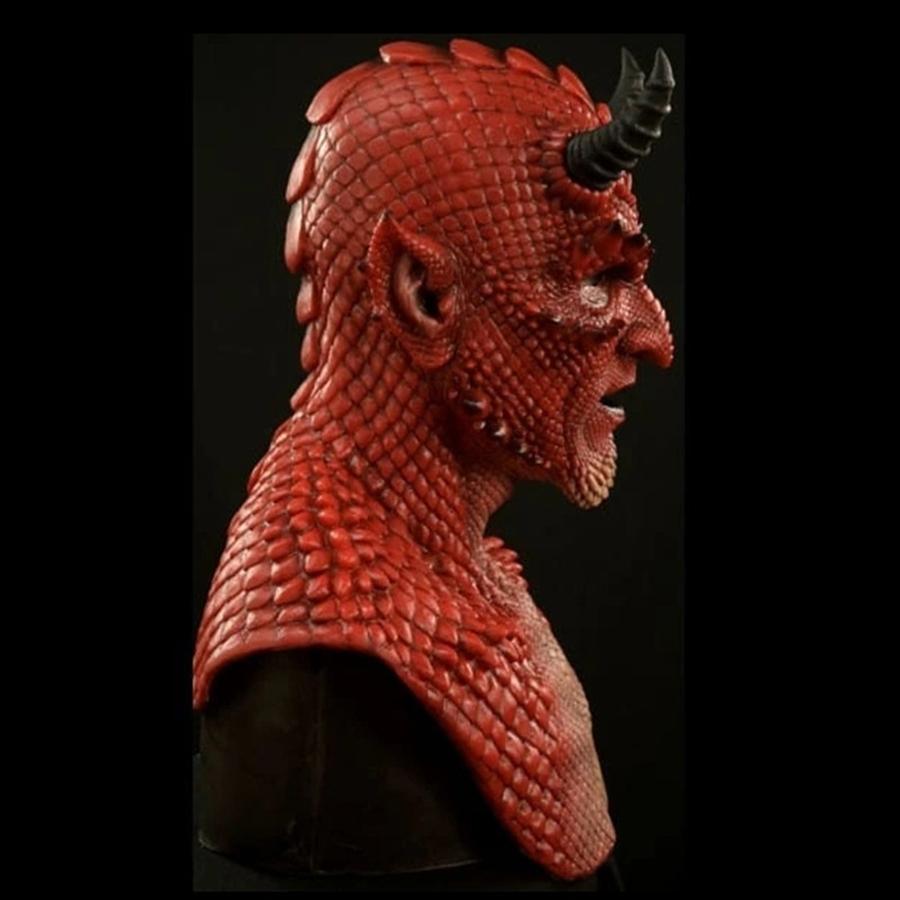 Ny Halloween Skrekk Cosplay Monster For Belial Maske Skummel Maskerade Maske Rød Maske