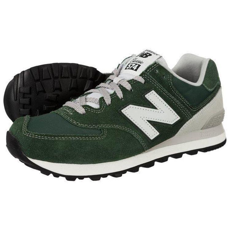 New Balance Nb 574 Classic Retro Versatile Nylon Low-Top Running Shoes Men sneaker Green ML574VFO