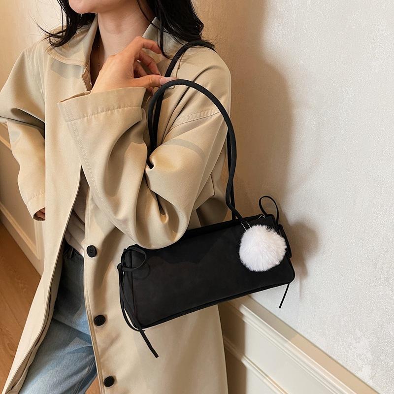 Baguette bag women's 2025 new armpit bag handbag retro suede matte premium shoulder women's bag