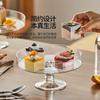 European Style Glass Cake Cover Steak Tray Dessert Table Decoration