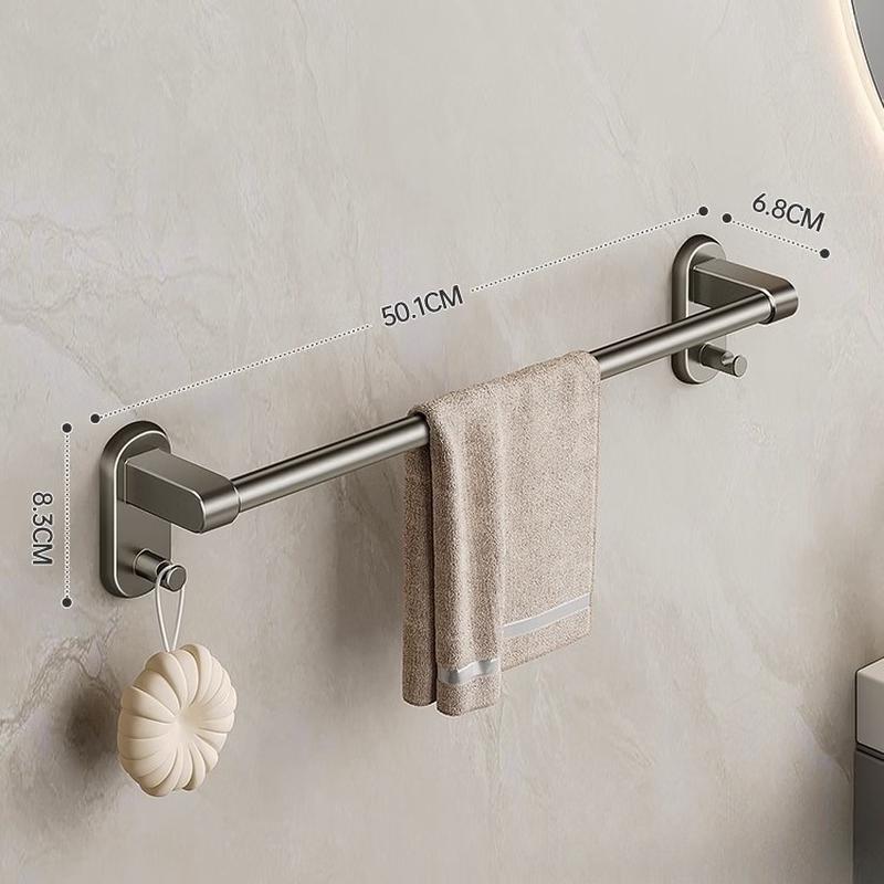 Punch-Free Bathroom Towel Bar