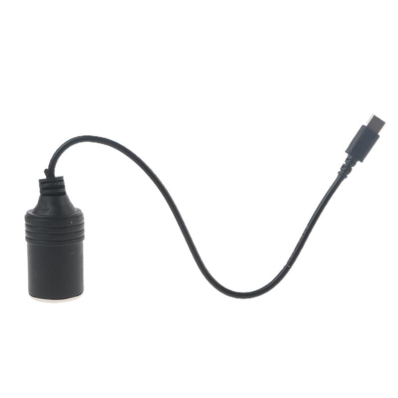 USB C PD to 12V 60W Car Cigarette-Lighter Socket Female Converter Adapter Cord for Car Charger Car Vacuum Cleaner