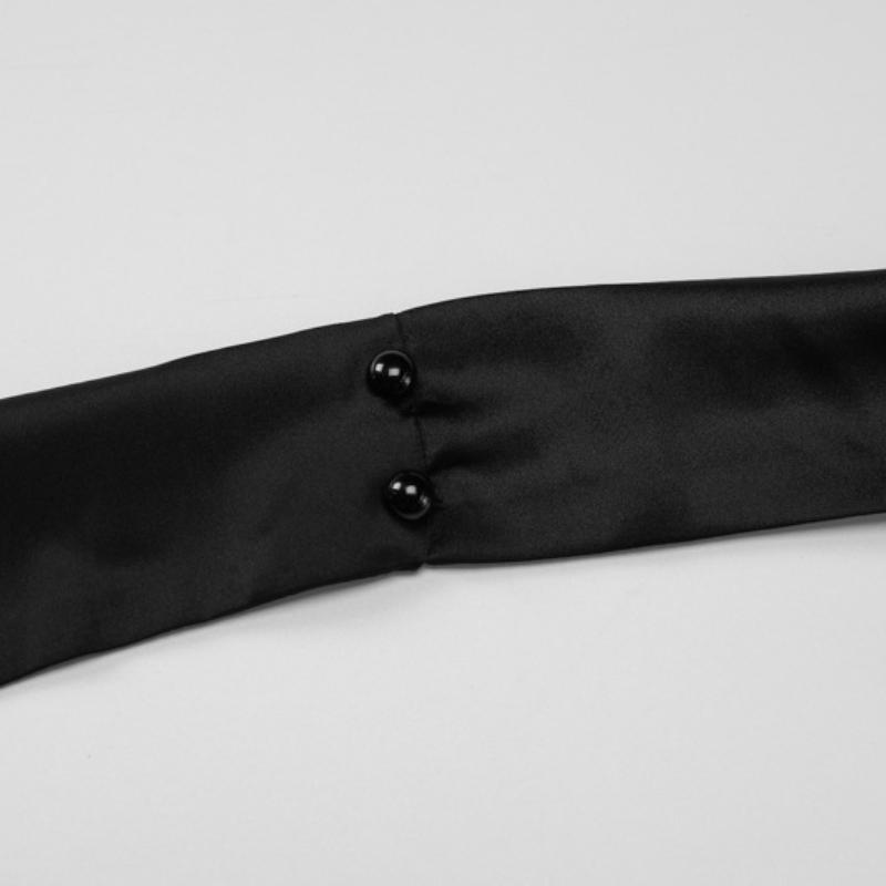 GMXIA Women's Spring Fashion Sexy Low-cut V-neck Halter Large Backless Satin Dress