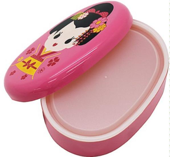 Sengoku Lunchbox mit Maiko-Design Ovalförmig Einlagig (PN-2205-150)