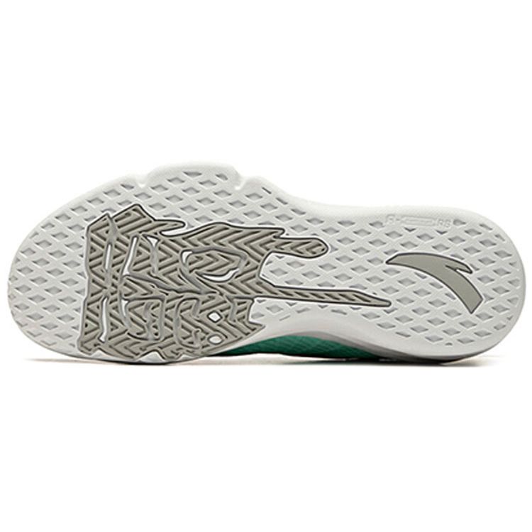 Anta Lattice Mid Basketball Shoes Men Sneakers Gray Green 912011186-5