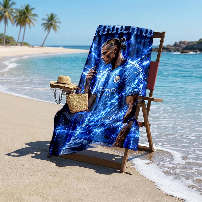 Haaland Fashion Beach Towel: Ideal for Summer Adventures Soft, absorbent and quick drying suitable for swimming and bathing