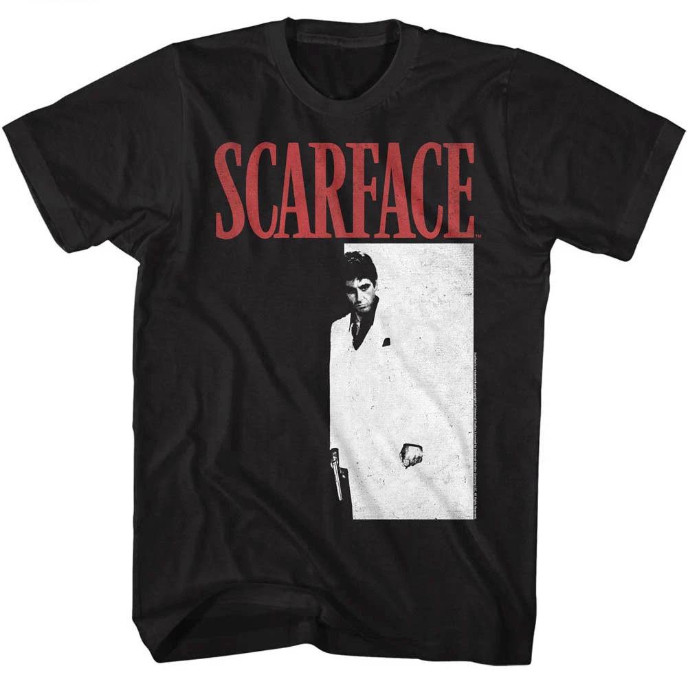 Scarface Tony Montana Men s T Shirt Movie Poster Pacino Vintage Black Gangster S
