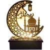 DIY Ramadan Eid Wooden LED Lights for Ramadan Outdoor Home Mubarak Decorations