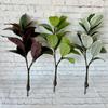 Brasiliensis Artificial Hevea Leaf With Lush Foliage For Photography Prop Decor
