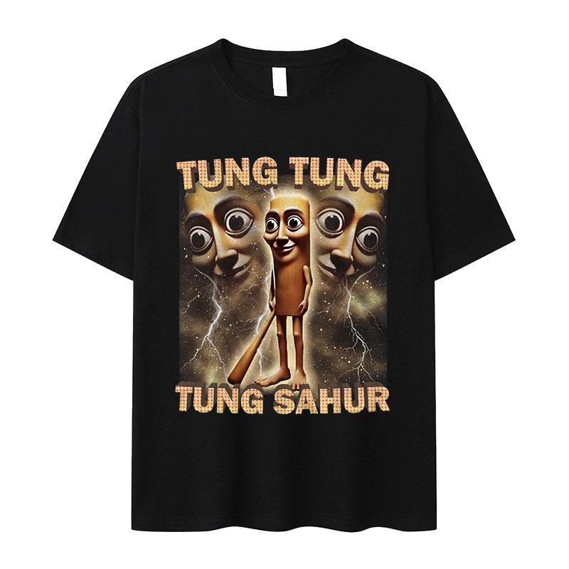 Italian T-shirt Brainrot Interesting Cappuccino Assassin Meme Men Kawaii Women Short-sleeved men summer 100% cotton T-shirt