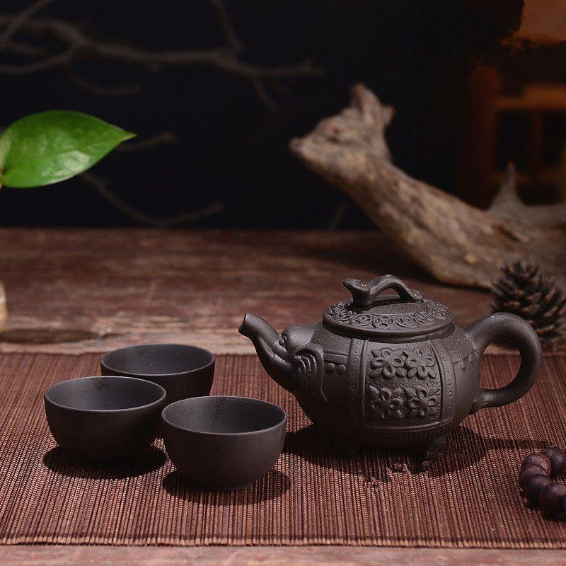 Buy 150ml Yixing Teaware Purple Clay Kung Fu Tea Set Handmade Dragon