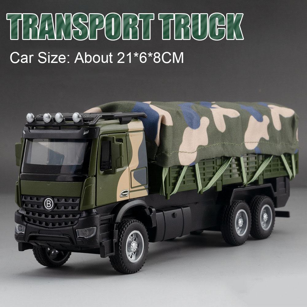 

1:35 FL-10A Miniature Models Cars Toys Wheel Pull Back Doors Opened Military Missile Vehicles Transport Truck Model Home Decor