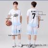 Unisex Gradient Basketball Jersey Set, Fake Two-Piece Short Sleeve, College Competition Training Uniform, Customizable Summer Jersey.
