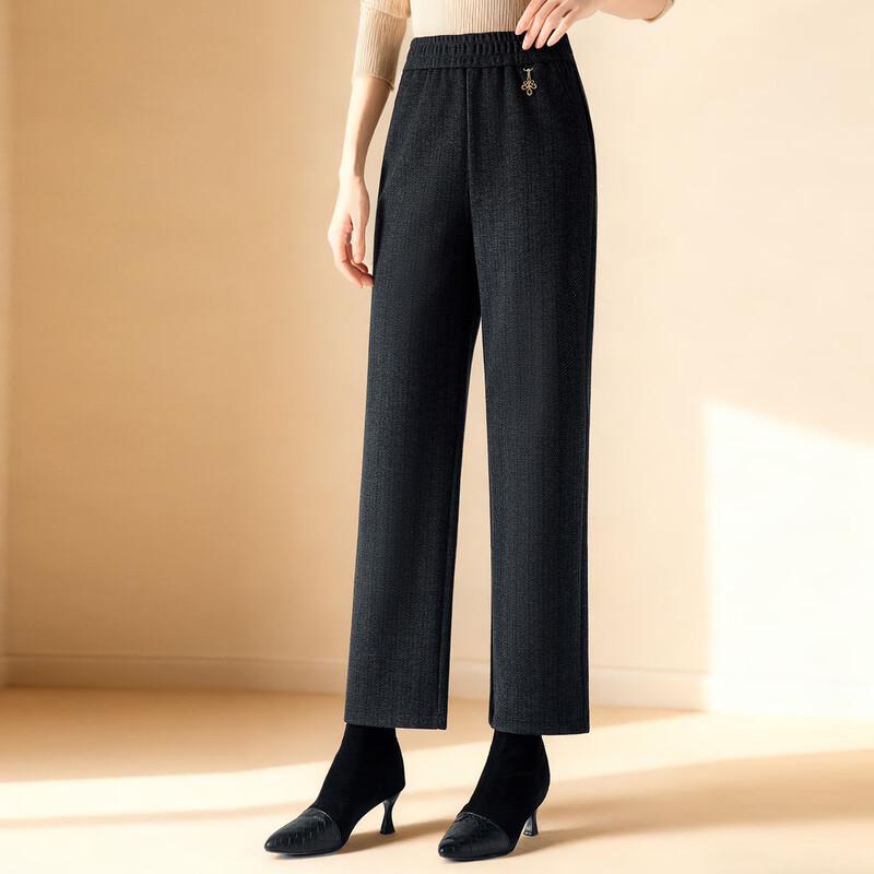 

Paster Women s Fleece-Lined Straight-Leg Casual Pants 2XL