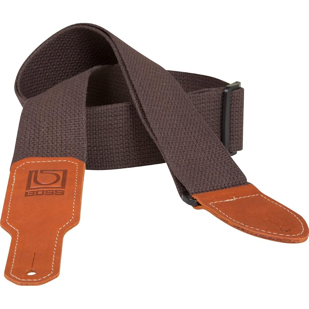 [BOSS] Boss Cotton Guitar Strap BSC-20-BRN 5cm Wide Durable Adjustable Length Brown Brown Guitar/...