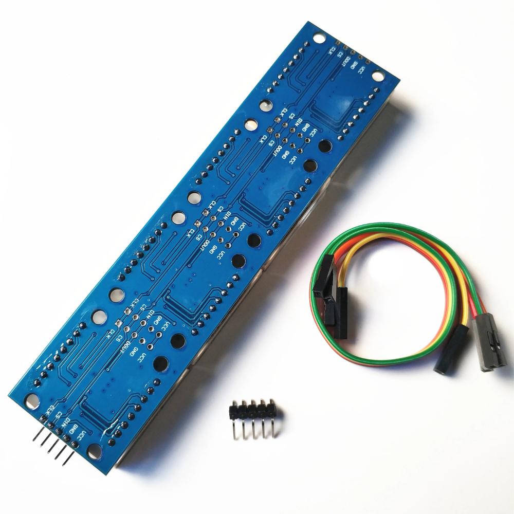 1PC MAX7219  Dot Matrix Module 8*8 microcontroller module 5V Common Cathode Red / Green 4in1 LED Display with DuPont Line