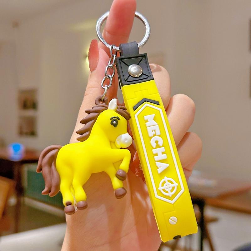 

Креативный брелок-пони Милый мультяшный зодиакальный год Лошади Счастливый кулон Подвеска для рюкзака Аксессуары Подарки A12