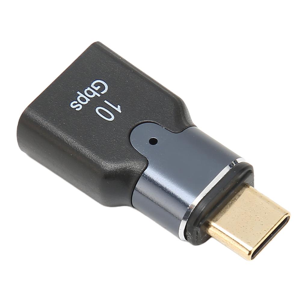 Magnetic USB Female To Type C Adapter 10Gbps Transmission Aluminum Alloy Small Compact 3A Type C
