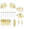 Hair Accessories Fashion Personality Gold Leaf Pearl Headband